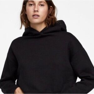 Zara Black Women's Oversized Hoodie